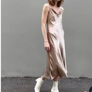 OAK + FORT | Dresses | Oak Fort Cowl Neck Slip Dress | Poshmark